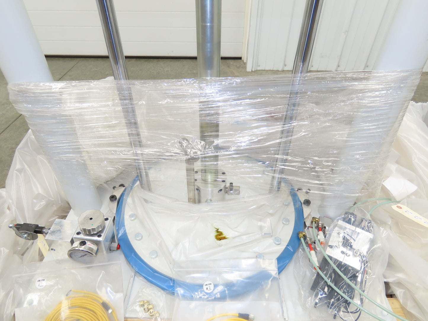 GP Reeves GDP20-400G70 Pneumatic Grease Pump Drum Unloader 55 Gal W/Accessories