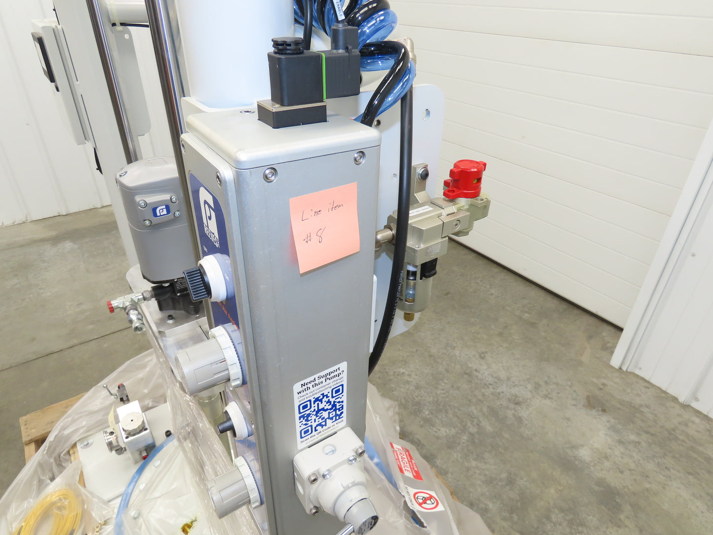 GP Reeves GDP20-400G70 Pneumatic Grease Pump Drum Unloader 55 Gal W/Accessories