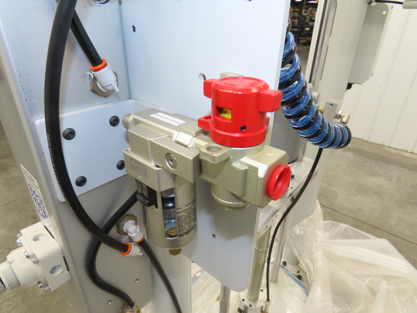 GP Reeves GDP20-400G70 Pneumatic Grease Pump Drum Unloader 55 Gal W/Accessories