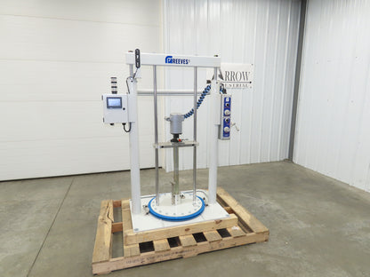 GP Reeves GDP20-400G70 Pneumatic Grease Pump Drum Unloader 55 Gal W/Accessories
