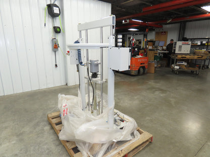 GP Reeves GDP20-400G70 Pneumatic Grease Pump Drum Unloader 55 Gal W/Accessories