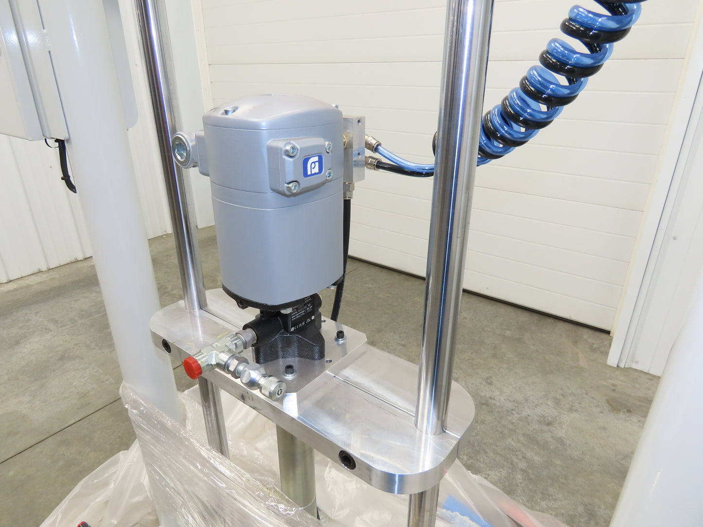 GP Reeves GDP20-400G70 Pneumatic Grease Pump Drum Unloader 55 Gal W/Accessories