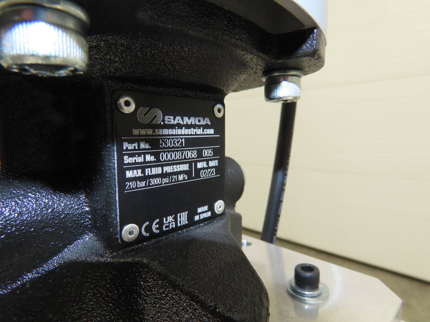 GP Reeves GDP20-400G70 Pneumatic Grease Pump Drum Unloader 55 Gal W/Accessories