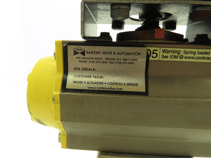 RVA 80SRB075 Pneumatic Actuator With Senitec Position Indicator 1/8" NPT 120PSI