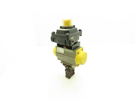 RVA 80SRB075 Pneumatic Actuator With Senitec Position Indicator 1/8" NPT 120PSI