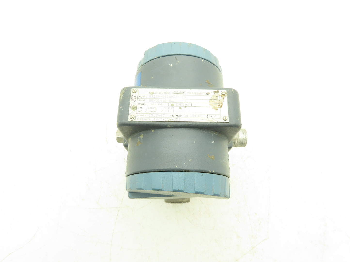 Foxboro 821GM-IS1NM2 Pressure Transmitter 1/2"NPT 12.5-65VDC 150PSI Max WP