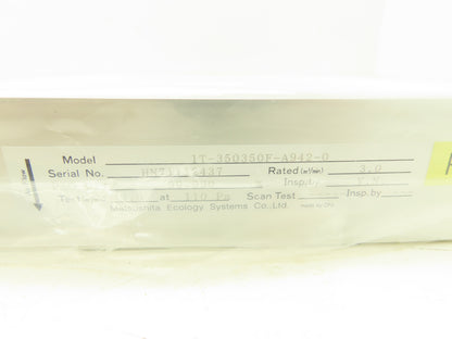 National 1T-350350F-A942-0 Matsushita Seiko Air Filter 350mm x 350mm 3.0 M3/MIN