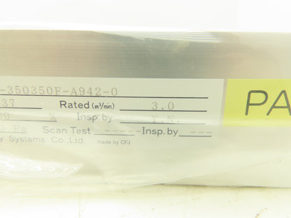 National 1T-350350F-A942-0 Matsushita Seiko Air Filter 350mm x 350mm 3.0 M3/MIN