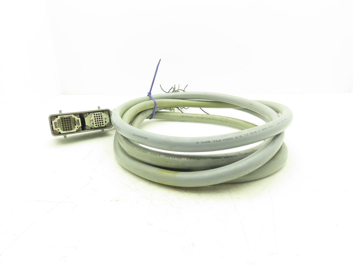 Lapp Kabel Olflex 150 Control Cable 19AWG 34C 600V w/24-Pin Connector 13'L