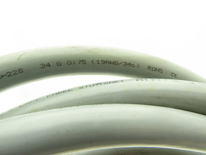 Lapp Kabel Olflex 150 Control Cable 19AWG 34C 600V w/24-Pin Connector 13'L