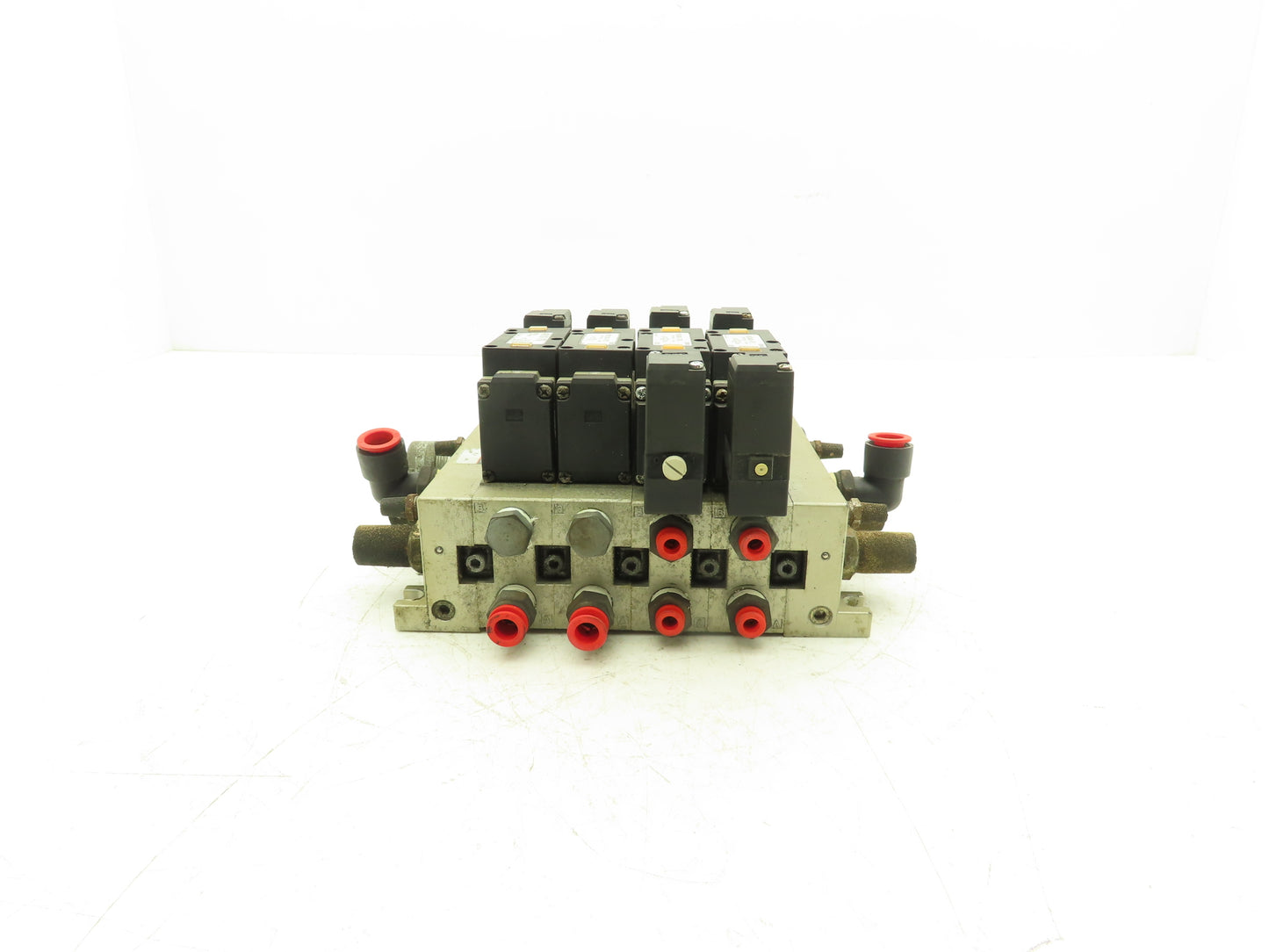 SMC NVFS3400-3FZ  4-Station Pneumatic Solenoid Valve Manifold 115V NVFS3100-3FZ