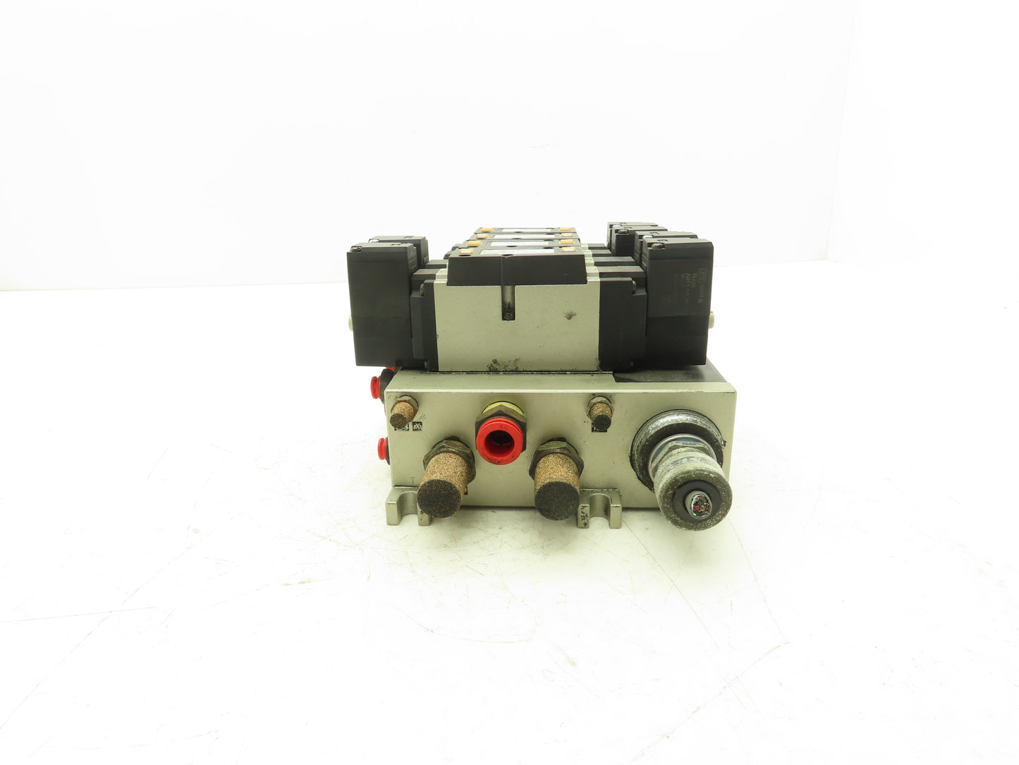 SMC NVFS3400-3FZB  4-Station Pneumatic Solenoid Valve Manifold 115V NVFS3100-3FZ