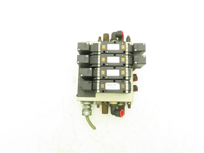 SMC VFS3300-3FZB  4-Station Pneumatic Solenoid Valve Manifold 115V VFS3100-3FZB