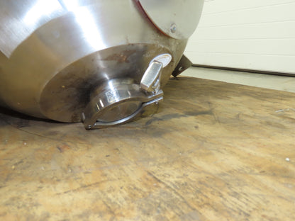 CFR 30 Gallon Cone Insulated Mixing Tank Jacketed 304 Stainless Steel Sanitary