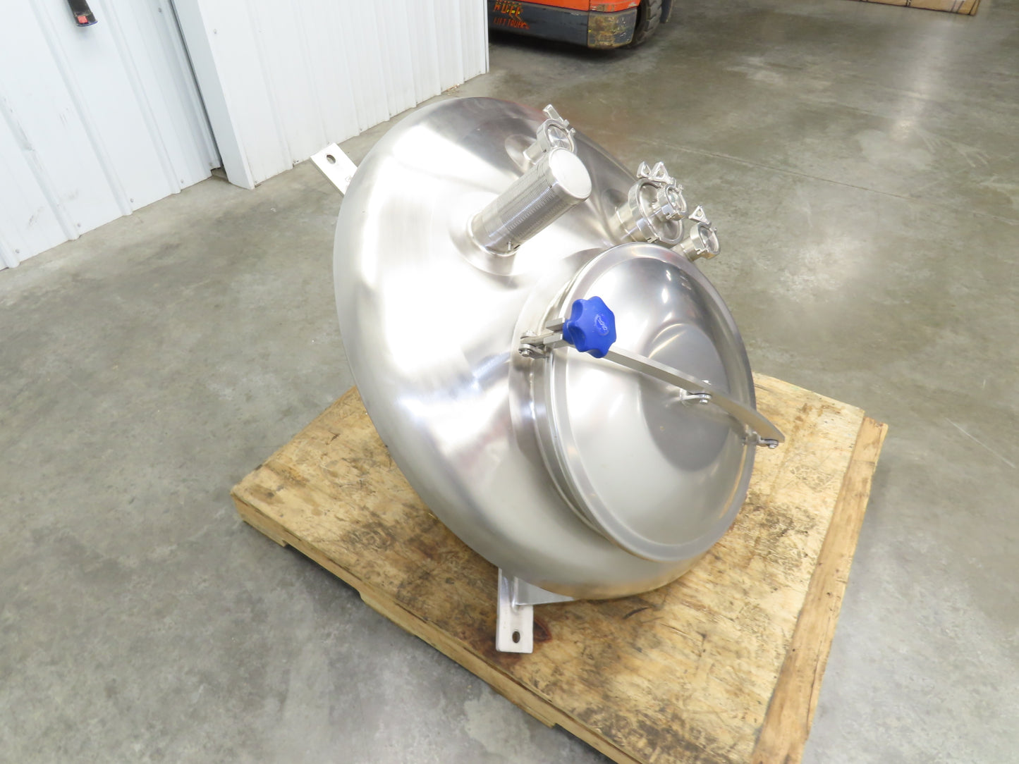 CFR 30 Gallon Cone Insulated Mixing Tank Jacketed 304 Stainless Steel Sanitary