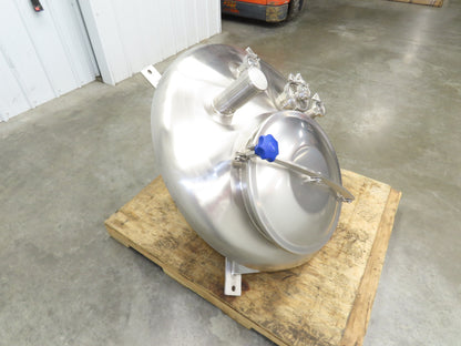 CFR 30 Gallon Cone Insulated Mixing Tank Jacketed 304 Stainless Steel Sanitary