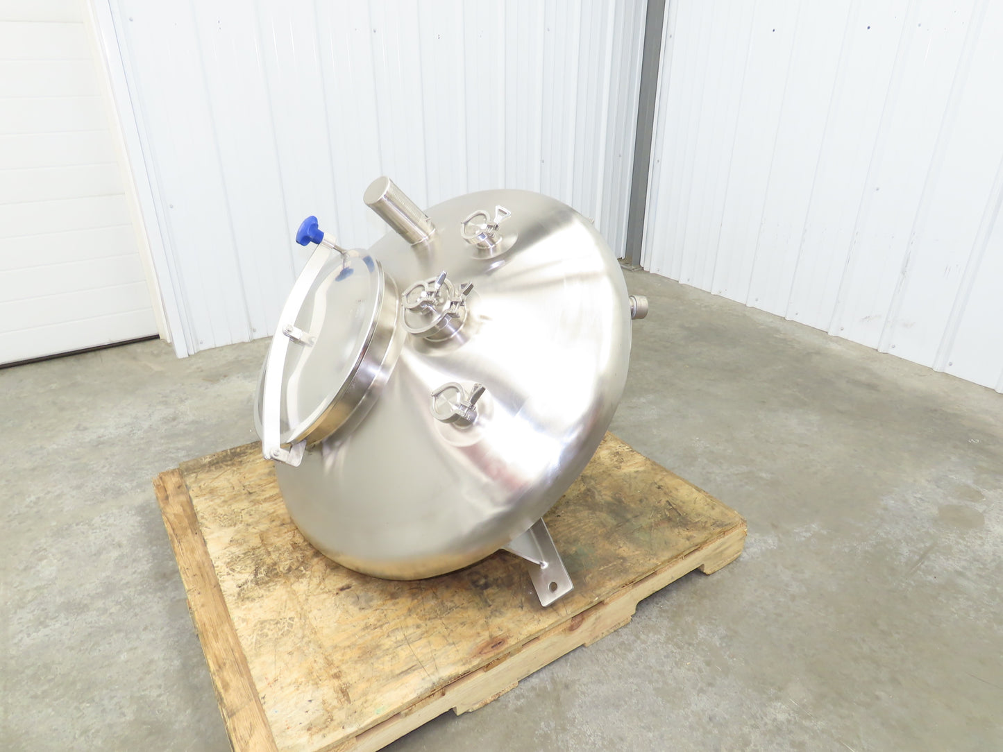 CFR 30 Gallon Cone Insulated Mixing Tank Jacketed 304 Stainless Steel Sanitary