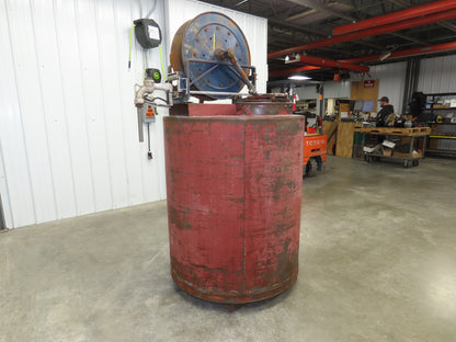 250 Gal Fuel Oil Gas Diesel Storage Tank Single Wall Steel Skid Tank 42x48"