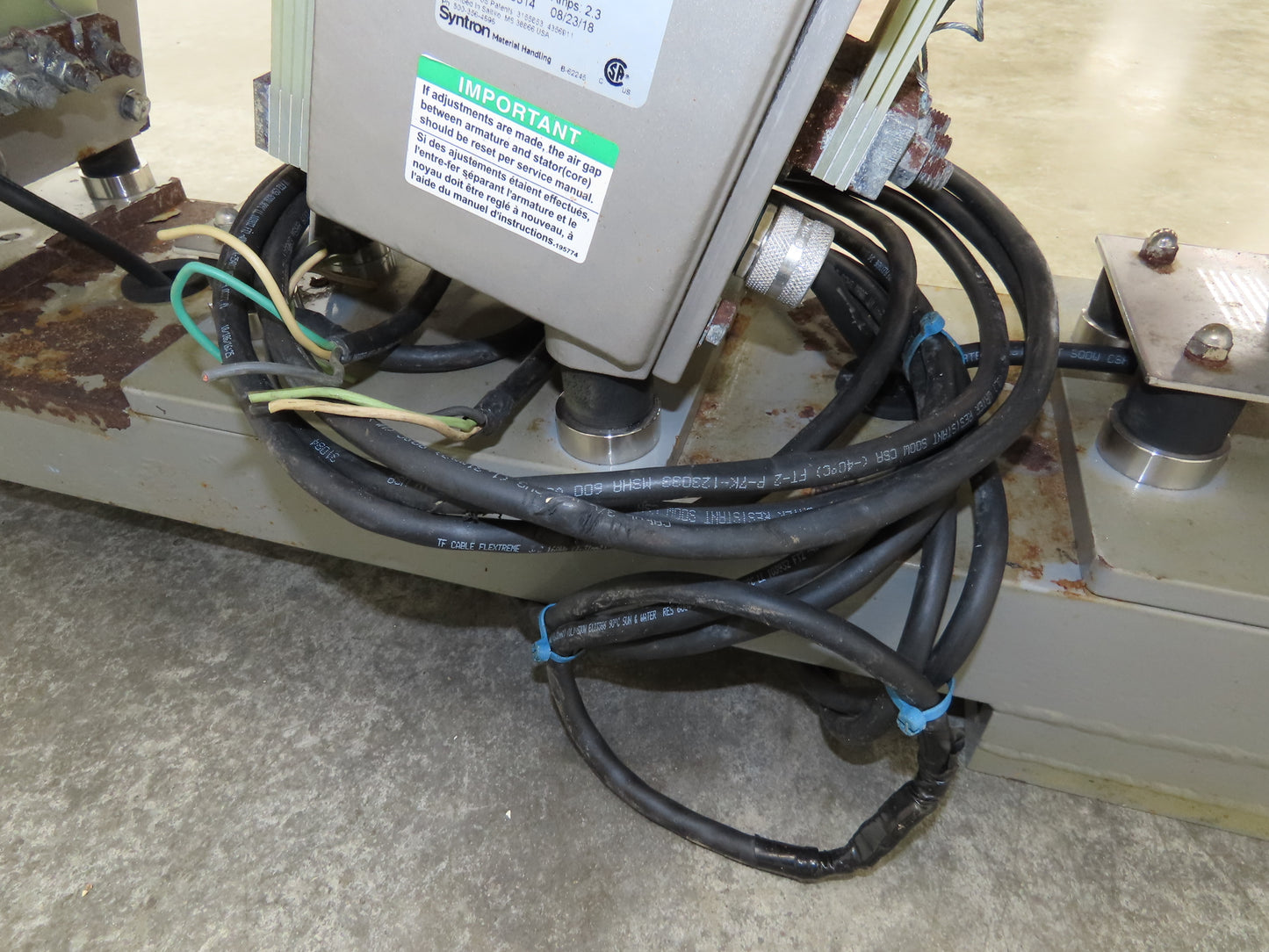 Syntron 65" Stainless Vibratory Screen Shaker Feed Conveyor 2.5" SS Food Process