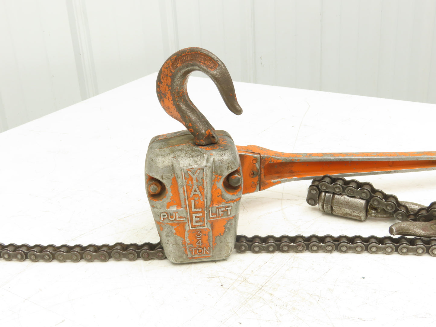 Yale AG2 Pull Lift Chain Hoist Come A Long #50 Roller Chain 5' Length to Hook