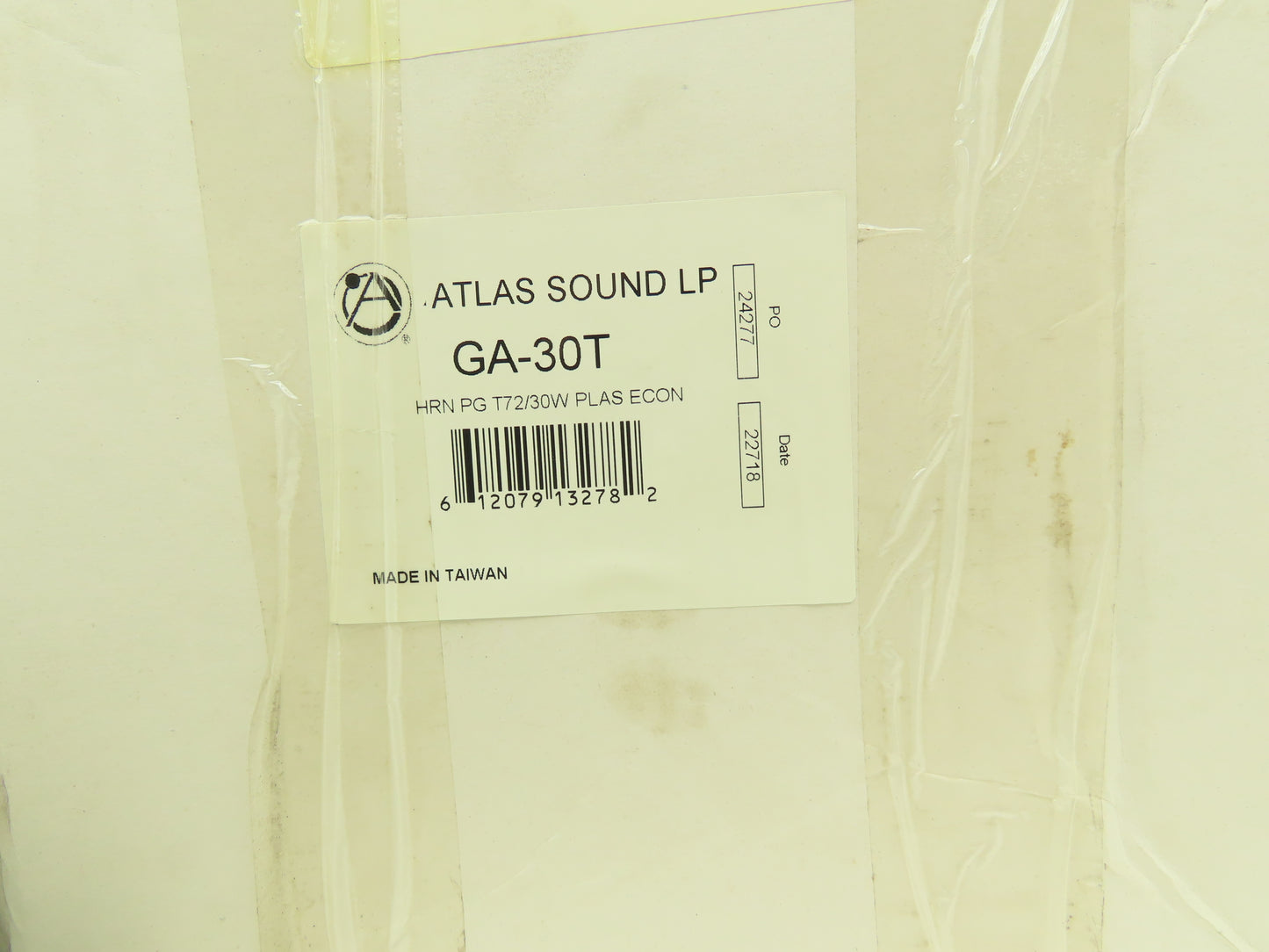 Atlas Sound GA-30T Speaker Paging Intercom Loudspeaker Horn 8-30W 25V/70V