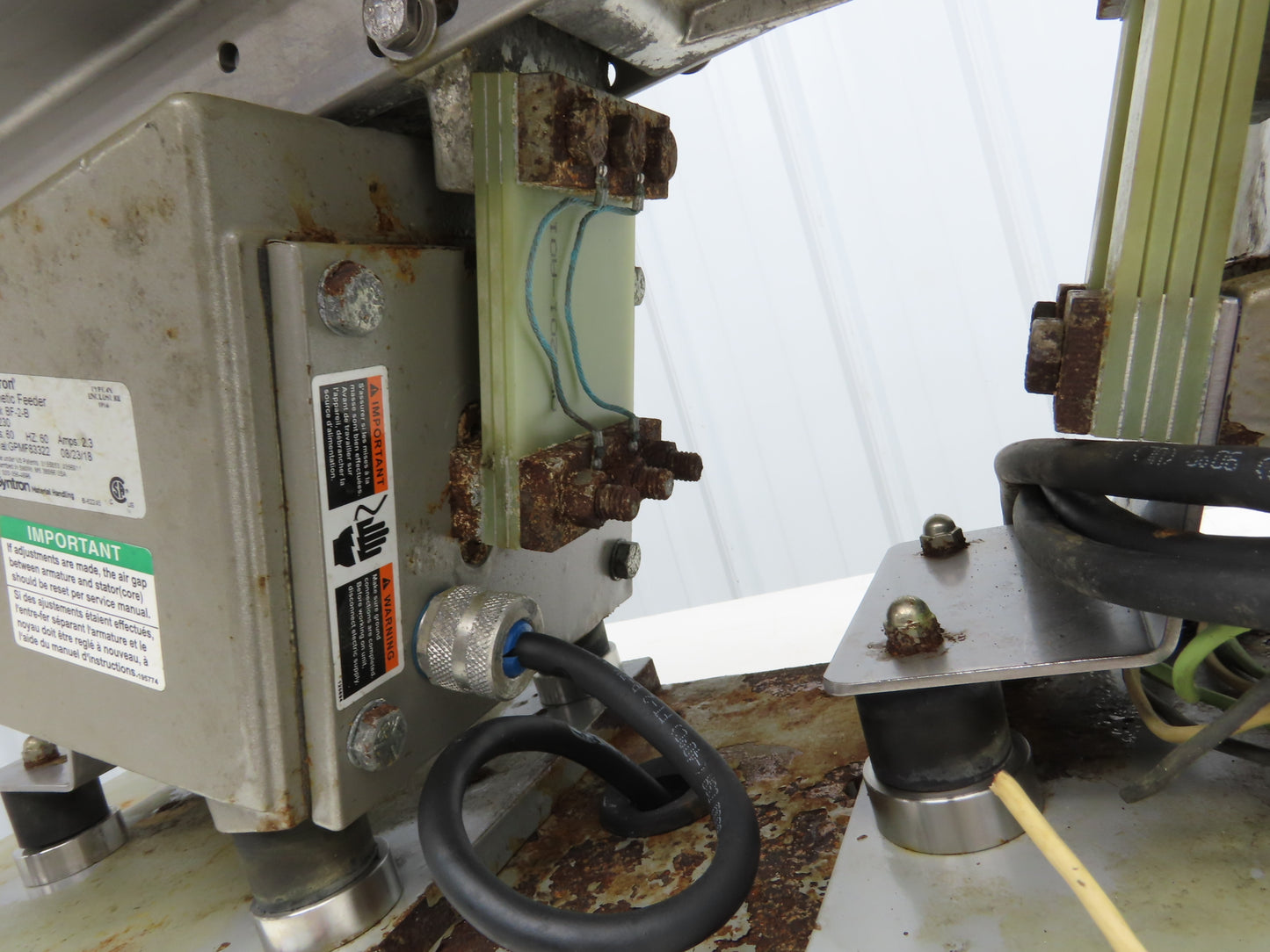 Syntron 45" Stainless Vibratory Screen Shaker Feed Conveyor Food Process Feeder