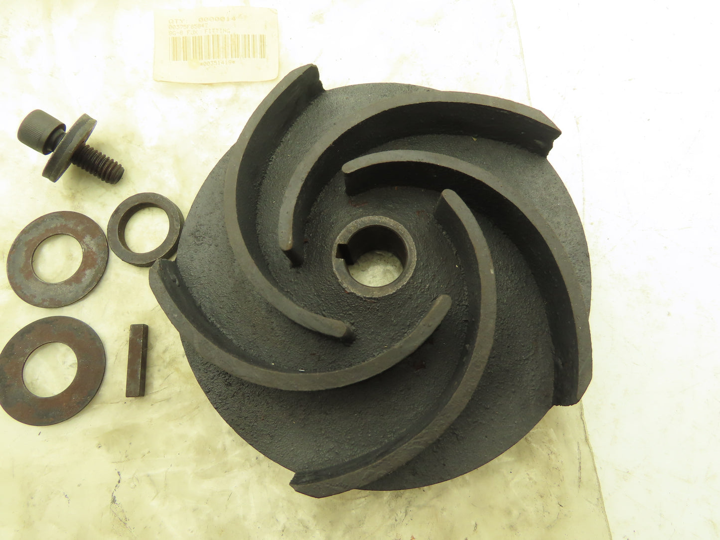 AK25026 Water Pump Impeller 5-1/2" x 7/8" Impeller Width Keyed 3/4" Bore