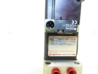 Norgren GL500-J9XX1GXH2 Grip-Lok Pneumatic Gripper Power Clamp 80 PSI Air