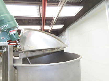 Groen Direct Steam Kettle 200 Gallon Food Grade Mixing Tank 1/3Hp Lightnin