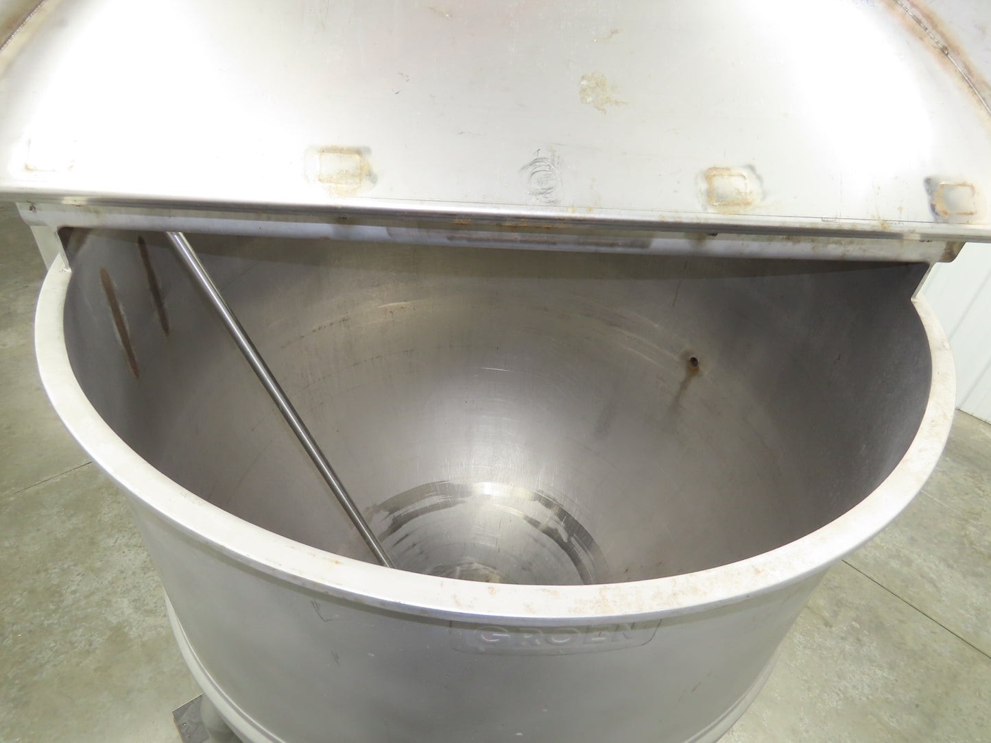 Groen Direct Steam Kettle 200 Gallon Food Grade Mixing Tank 1/3Hp Lightnin