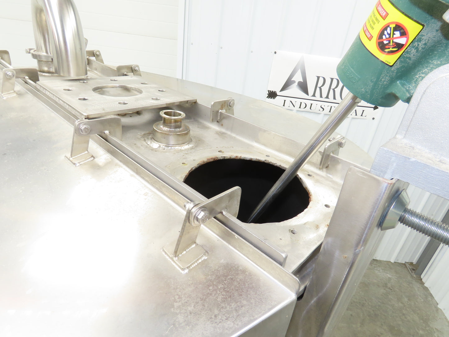 Groen Direct Steam Kettle 200 Gallon Food Grade Mixing Tank 1/3Hp Lightnin