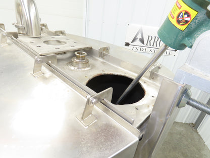 Groen Direct Steam Kettle 200 Gallon Food Grade Mixing Tank 1/3Hp Lightnin
