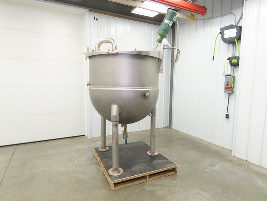Groen Direct Steam Kettle 200 Gallon Food Grade Mixing Tank 1/3Hp Lightnin