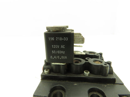 IR ARO A222SS-120-A Pneumatic Stacking Solenoid Valve 120V 3/8"NPT  Lot of 2