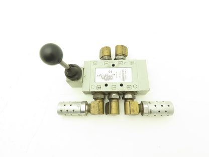 Numatics L23LA452O000000 Pneumatic Manual Lever Valve 2-Pos 3/8"NPT