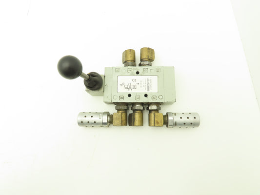 Numatics L23LA452O000000 Pneumatic Manual Lever Valve 2-Pos 3/8"NPT