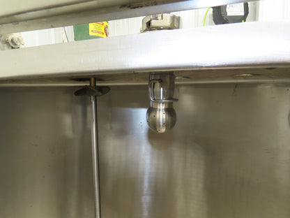 Avins Direct Steam 100 Gallon Mixing Tank 1/3Hp Lightnin Mixer Food Grade SS