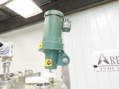 Avins Direct Steam 100 Gallon Mixing Tank 1/3Hp Lightnin Mixer Food Grade SS
