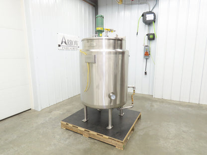 Avins Direct Steam 100 Gallon Mixing Tank 1/3Hp Lightnin Mixer Food Grade SS
