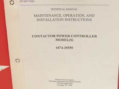 Chromalox 4474-30550 Contactor Power Controller Hoffman 16x14 NEMA 480VAC 3Ph