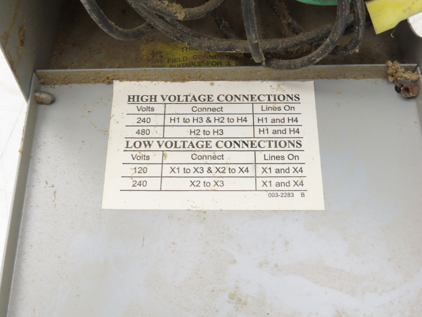 Jefferson 211-0091-055 Powerformer Transformer 1PH 2KVA 240/480HV 120/240LV 3R