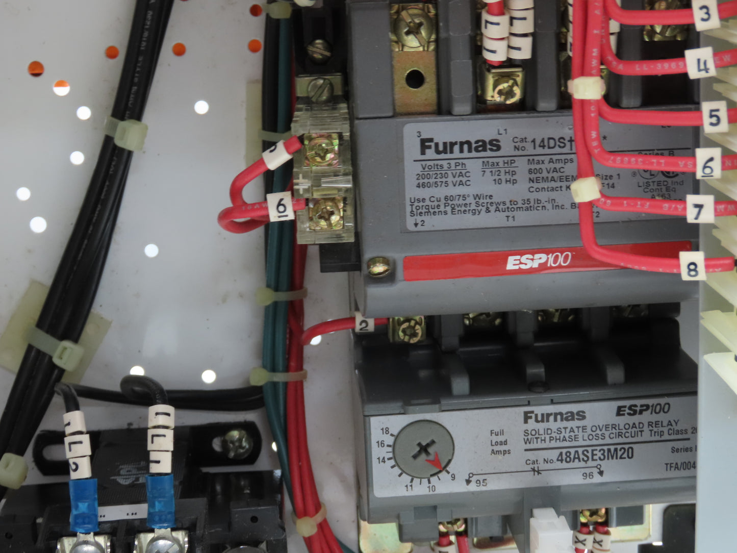 Furnas H9C60 Combination Motor Starter Bucket 10Hp 480V 3ph Size 1 D68252001