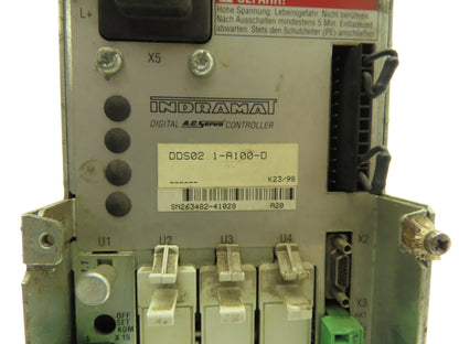 Indramat DDS02.1-A100-D 300VDC Digital AC Servo Controller