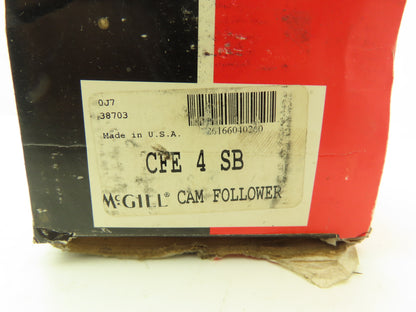 McGill CFE 4S B 4" Cam Follower Eccentric Stud 1-1/2" Dia x 1-1/2" Length