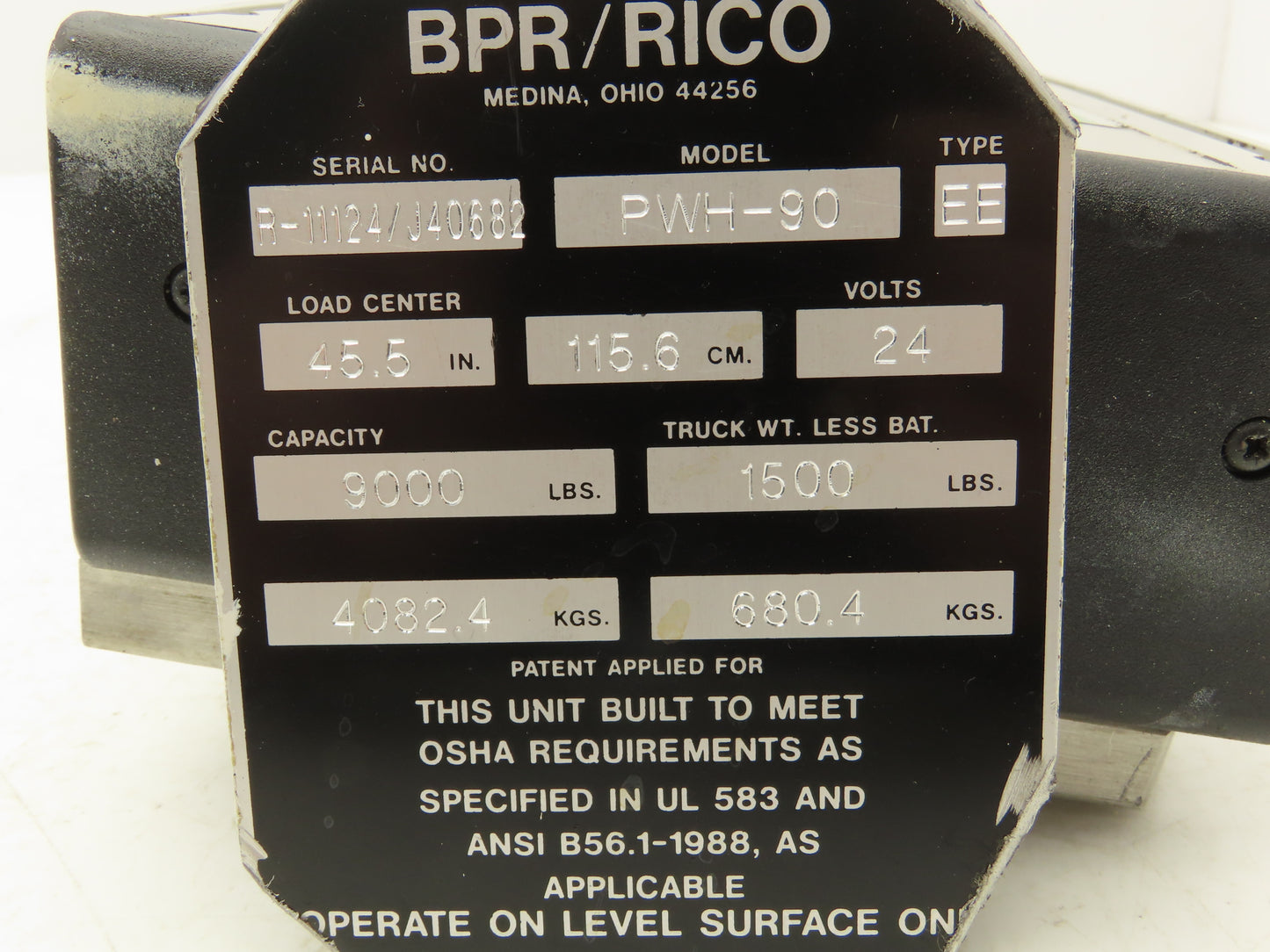 Sevcon 631/40003 Forklift DC Motor Speed Controller 24V Off Rico PWH-90