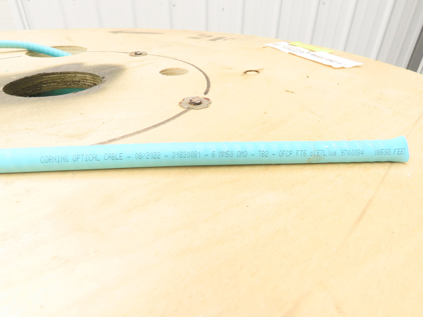 Corning 6-Fiber Optic MIC Tight-Buffered Interlocking Armored Plenum Cable 1545'