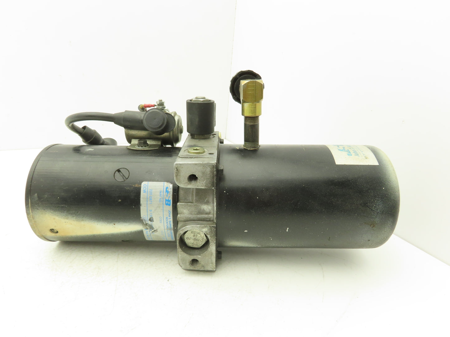 John S Barnes 220 0871 Hydraulic Pump Motor 24VDC Off Rico PWH-90