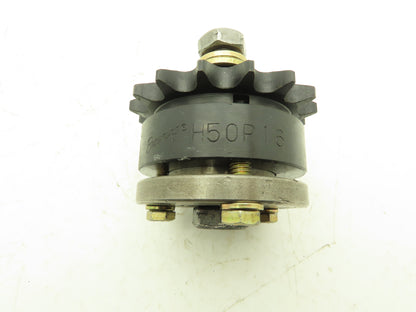 Browning H50P 16 Roller Chain Idler Sprocket #50-16 Tooth W Bearings 5/8" Bore