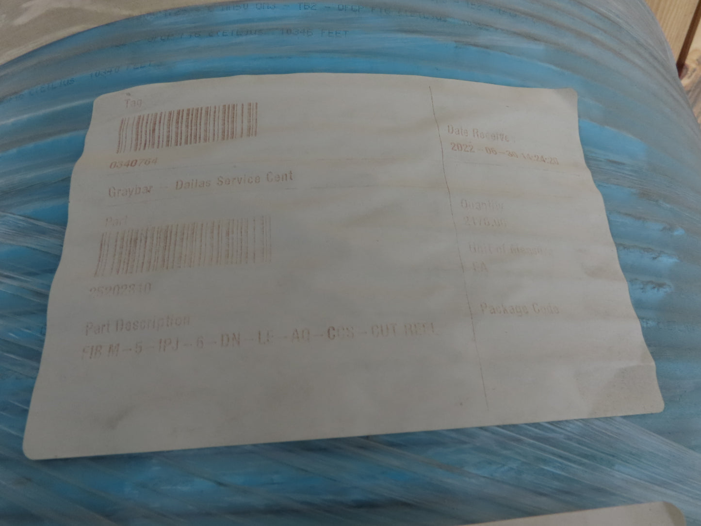 Corning 6-Fiber Optic MIC Tight-Buffered Interlocking Armored Plenum Cable 2170'