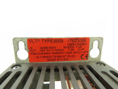 Danfoss VLT 5005 Variable Speed AC Drive 4Hp 380-440v 460-500V 3PH 0-1000Hz
